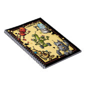 Cool Robot Gang-laptop Notitieboek (Rechterzijde)