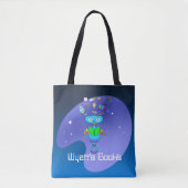 Cool Robot Leest & leert op maat in galaxy Tote Bag (Voorkant)