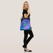 Cool Robot Leest & leert op maat in galaxy Tote Bag (Op model)