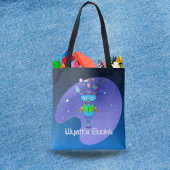Cool Robot Leest & leert op maat in galaxy Tote Bag