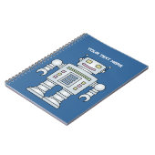 Cool Robot notitieboek | Schoolbenodigdheden voor (Linkerzijde)
