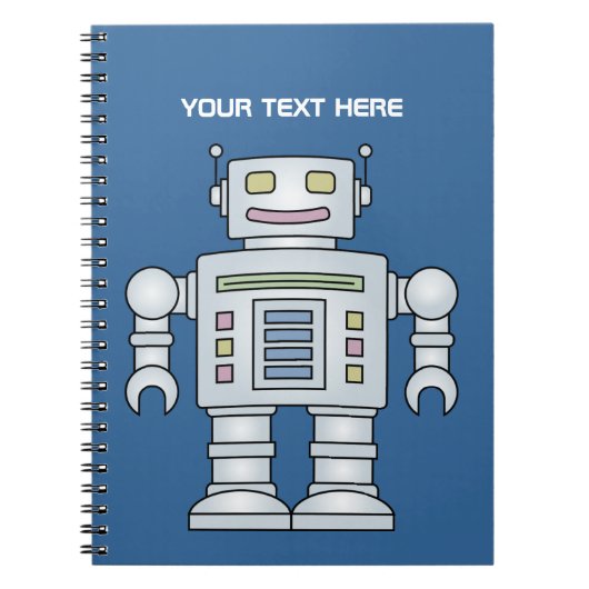 Cool Robot notitieboek | Schoolbenodigdheden voor (Voorkant)