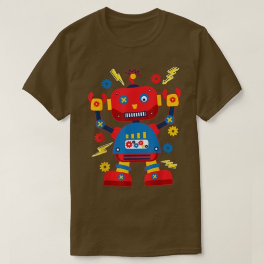 Cool Robotics Engineer Robot Kids  T-shirt (Design voorkant)