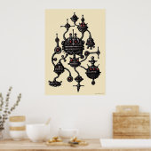 Cool robotics graphic art poster (Keuken)