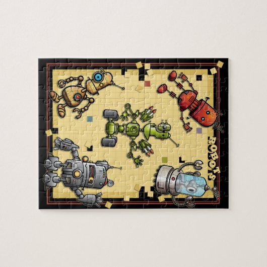 Cool Robots Puzzle Legpuzzel (Horizontaal)