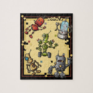 Cool Robots Puzzle Legpuzzel