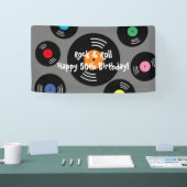 Cool Rock and Roll Verjaardagsfeest banner teken (Beurs)