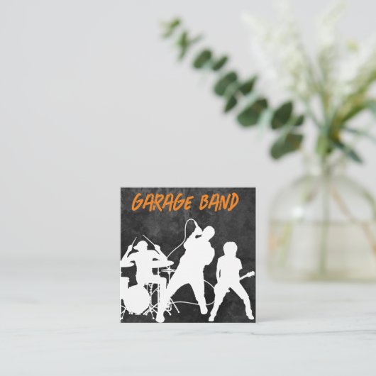 Cool Rock Band Visitekaartjes (Staand voorkant)