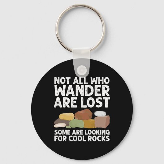 Cool Rock Collector Art voor dames Geology Hunt Sleutelhanger (Voorkant)