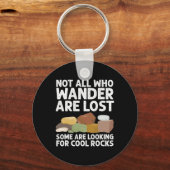 Cool Rock Collector Art voor dames Geology Hunt Sleutelhanger (Voorkant)