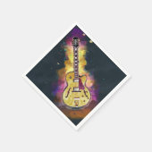 Cool Rock en Roll Band Guitar Art Servet (Hoek)