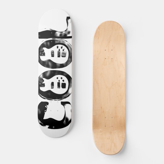 COOL ROCK GITAREN PERSOONLIJK SKATEBOARD (Voorkant)