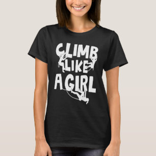 Cool Rock-klimmen voor vrouwen bergbeklimmer T-shirt