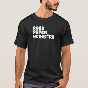 Cool Rock Paper Scissors Lesbian LGBTQ Pride T-shirt