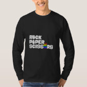 Cool Rock Paper Scissors Lesbian LGBTQ Pride T-shirt (Voorkant)