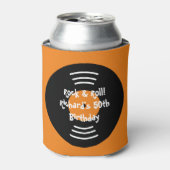 Cool Rock & Roll thema Verjaardagsfeest koelboxxen Blikjeskoeler (Blikje Voorkant)