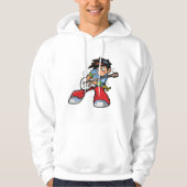 Cool Rock Star Gitarist Fun Musician Hoodie (Voorkant)