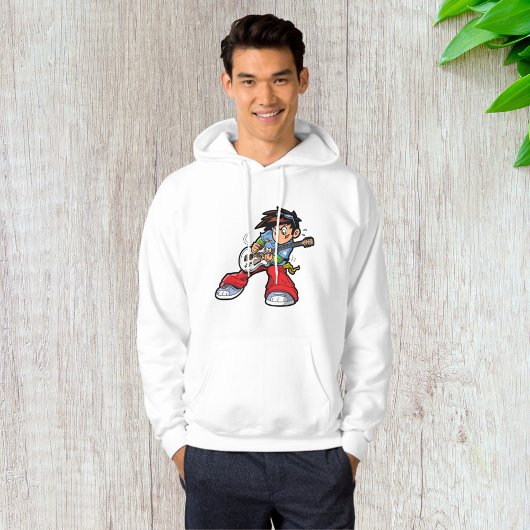 Cool Rock Star Gitarist Fun Musician Hoodie