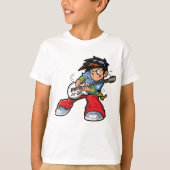 Cool Rock Star Gitarist Fun Musician T-shirt (Voorkant)