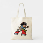 Cool Rock Star Gitarist Fun Musician Tote Bag (Achterkant)