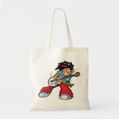 Cool Rock Star Gitarist Fun Musician Tote Bag (Voorkant)