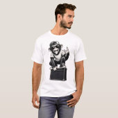 Cool Rockstar Aap T-shirt (Voorkant volledig)