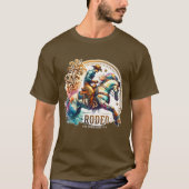 Cool Rodeo droomt van Cowboy Western T-shirt (Voorkant)