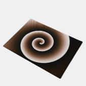 COOL Roestbruin Spiraalpatroon Deurmat (Schuin)