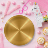 Cool Roestvrij staal Metaal #102 Papieren Bordje (Feest)