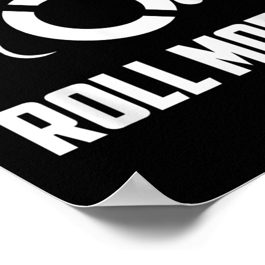 Cool Roll Model _ Funny Handicapped Person Wheelch Poster (Hoek)