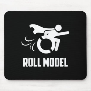 Cool Roll Model _ Grappig Gehandicapte Persoon Rol Muismat