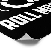 Cool Roll Model _ Grappige Gehandicapte Persoon Ro Poster (Hoek)
