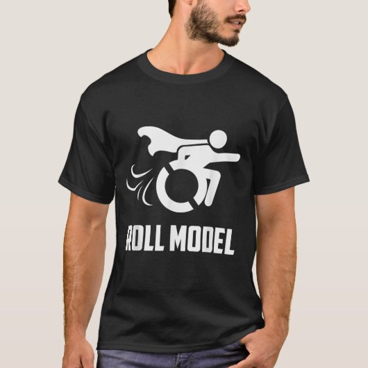 Cool Roll Model _ Grappige Gehandicapte Persoon Ro T-shirt (Voorkant)