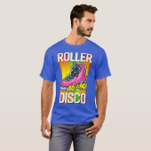 Cool Roller Disco Retro 70 en 80 s T-shirt (Voorkant volledig)