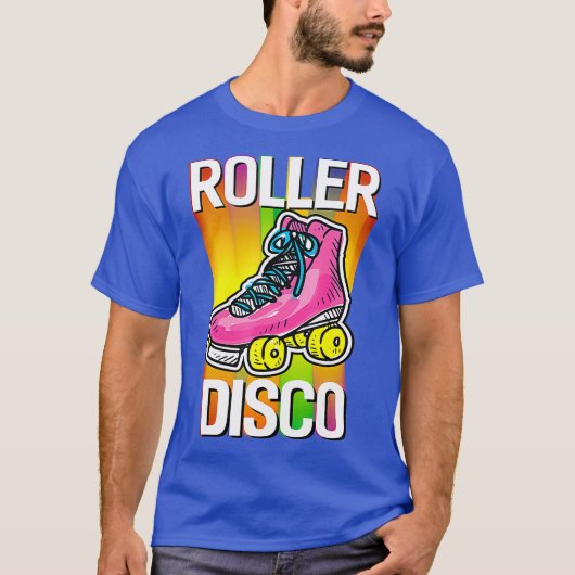 Cool Roller Disco Retro 70 en 80 s T-shirt (Voorkant)