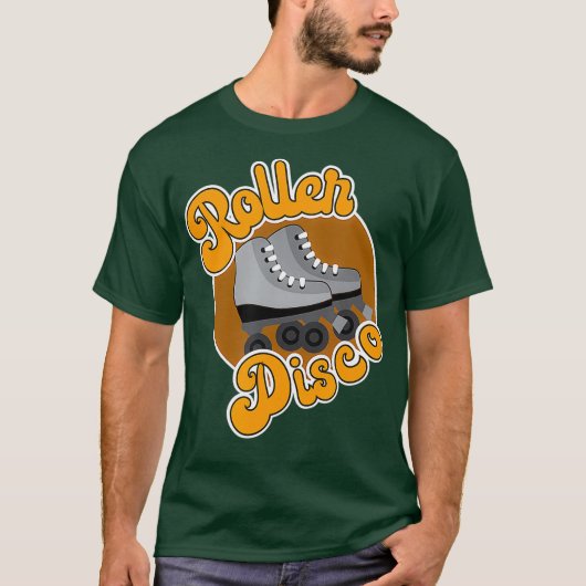 Cool Roller Disco Retro 70 en 80 s T-shirt (Voorkant)