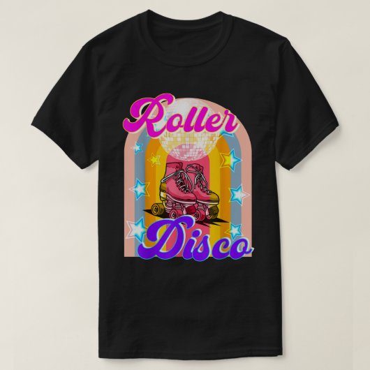Cool Roller Disco Retro party 70 en 80's T-shirt (Design voorkant)