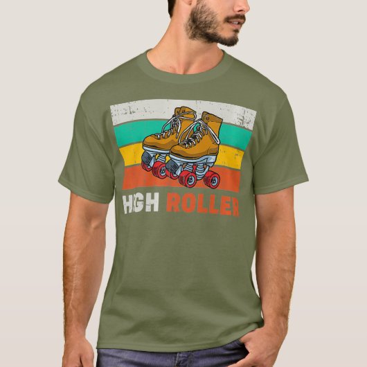 Cool Roller Disco Retro Party 70s en 80s High T-shirt (Voorkant)