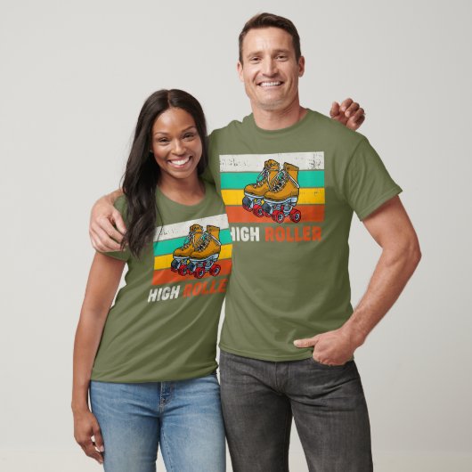 Cool Roller Disco Retro Party 70s en 80s High T-shirt (Unisex)