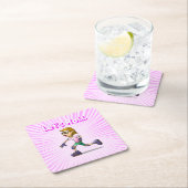 Cool Roller Schaatsen Meisje Kartonnen Onderzetters (Insitu)