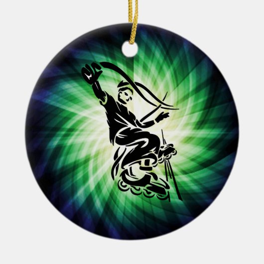 Cool Rollerblade Gift Keramisch Ornament (Voorkant)