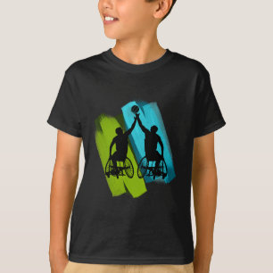 Cool rolstoel skelet spel t-shirt