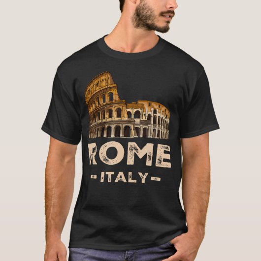 Cool Roma Italia Colosseum Souvenirs Rome T-shirt (Voorkant)