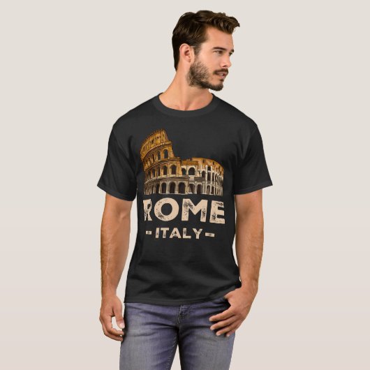 Cool Roma Italia Colosseum Souvenirs Rome T-shirt (Voorkant volledig)