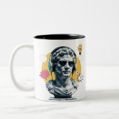 Cool Roman Statue Mok - Modern esthetisch geschenk (Links)