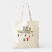 Cool Rome Italy Colosseum Souvenir Graphic T - shi Tote Bag (Achterkant)