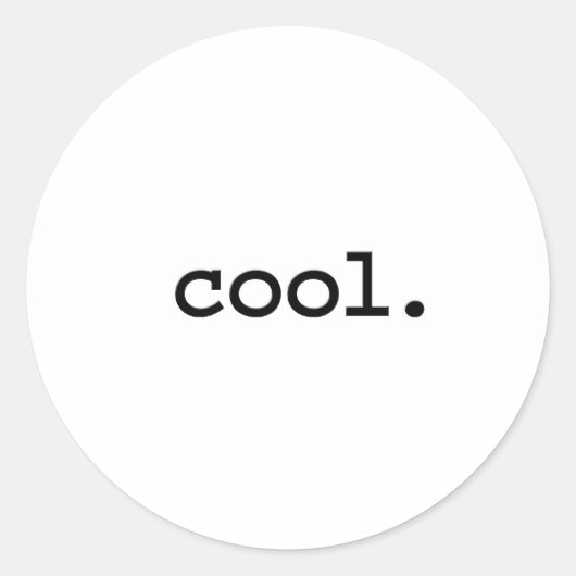 cool. ronde sticker (Voorkant)