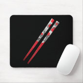 Cool Rood Chopsticks Kostuum Muismat (Met muis)