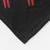 Cool Rood Houten Eetstokjes Kostuum Fleece Deken (Hoek)