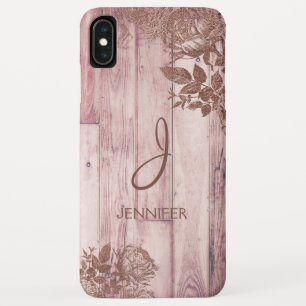 Cool Roos Gold Foil Rustic Floral Pattern Monogram Case-Mate iPhone Case